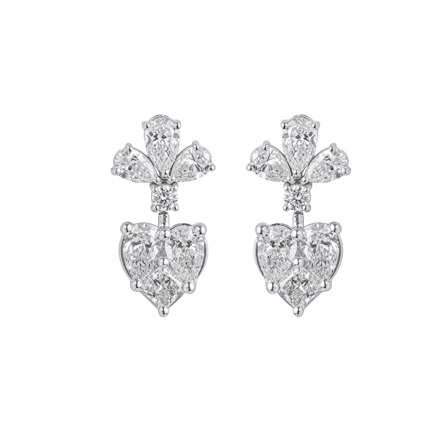 Heart Motif Earrings