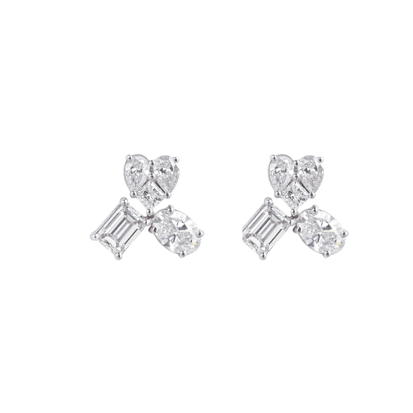 Fancy Shaped Trio Earrings