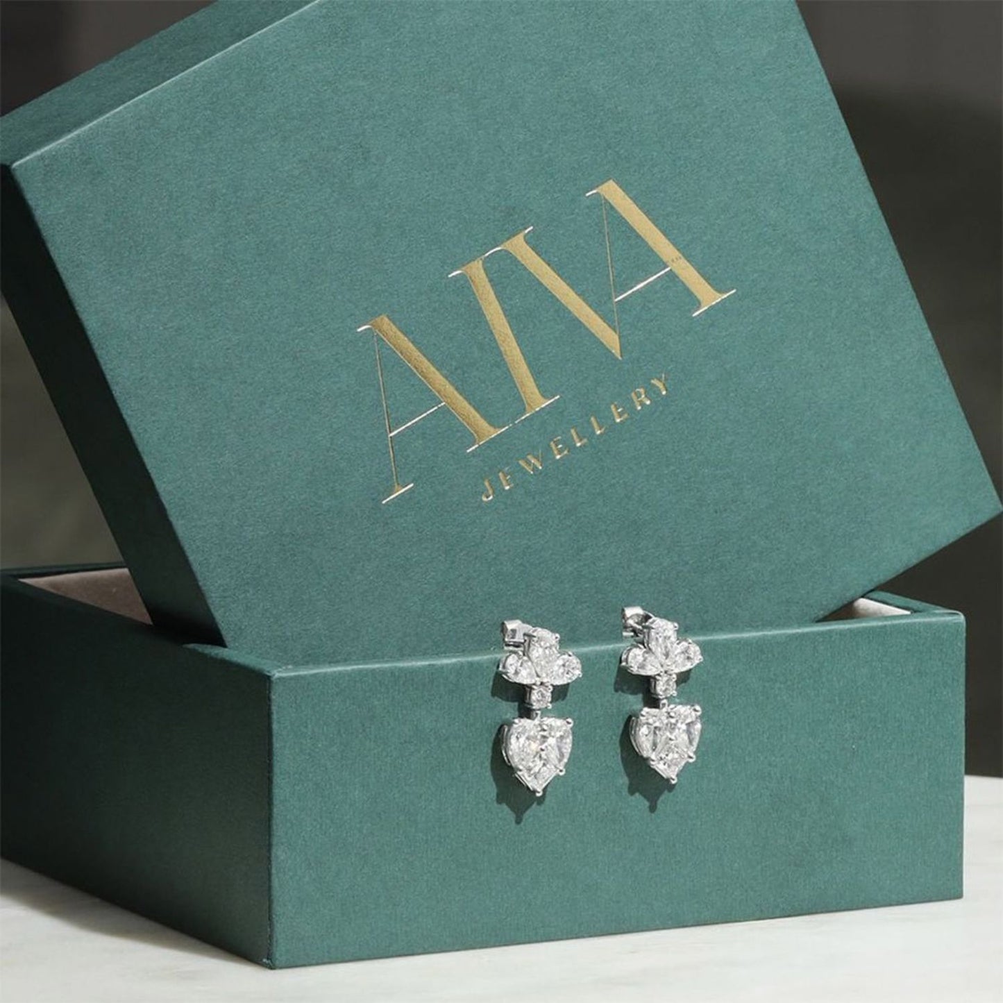 Heart Motif Earrings