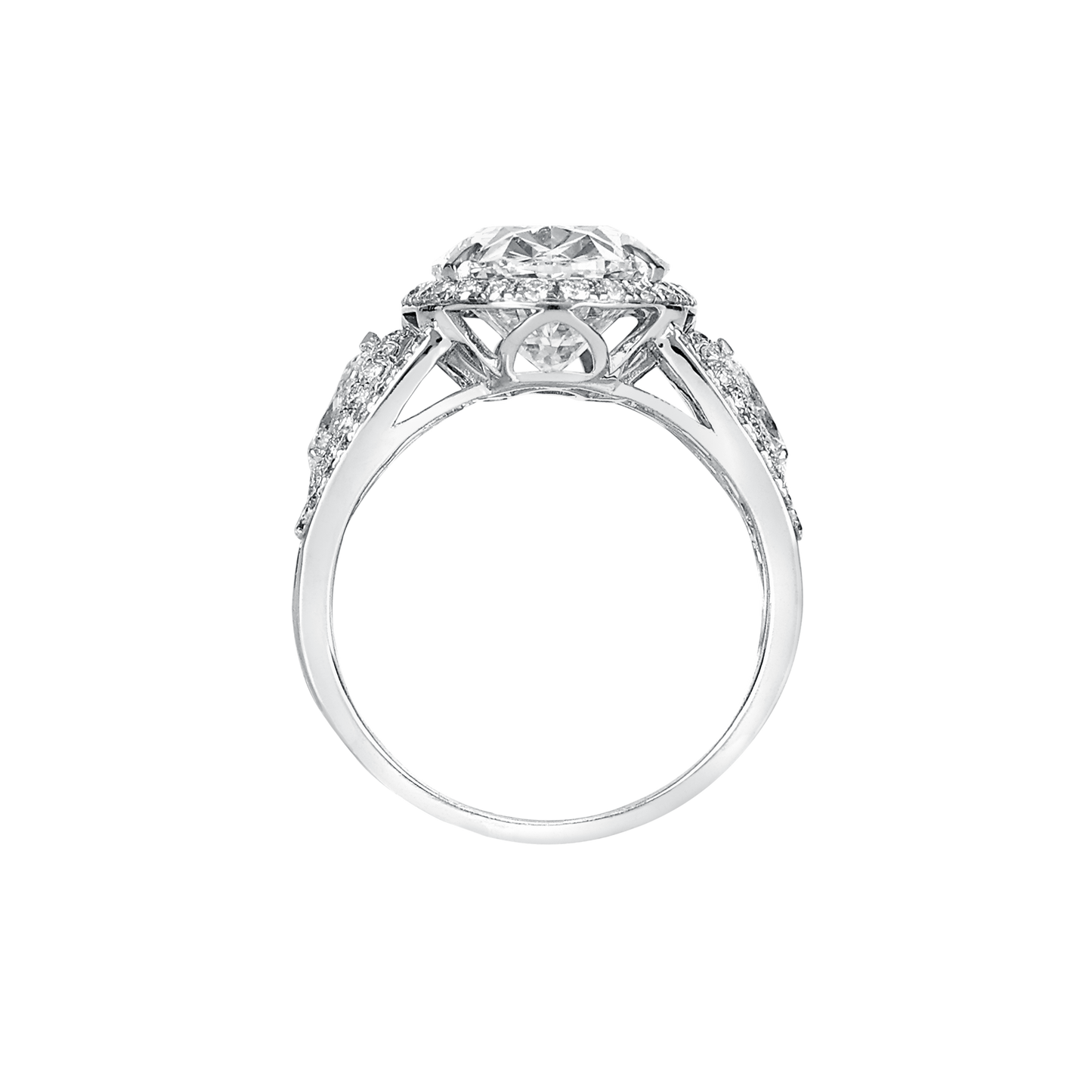 Oval Empress Solitaire Ring