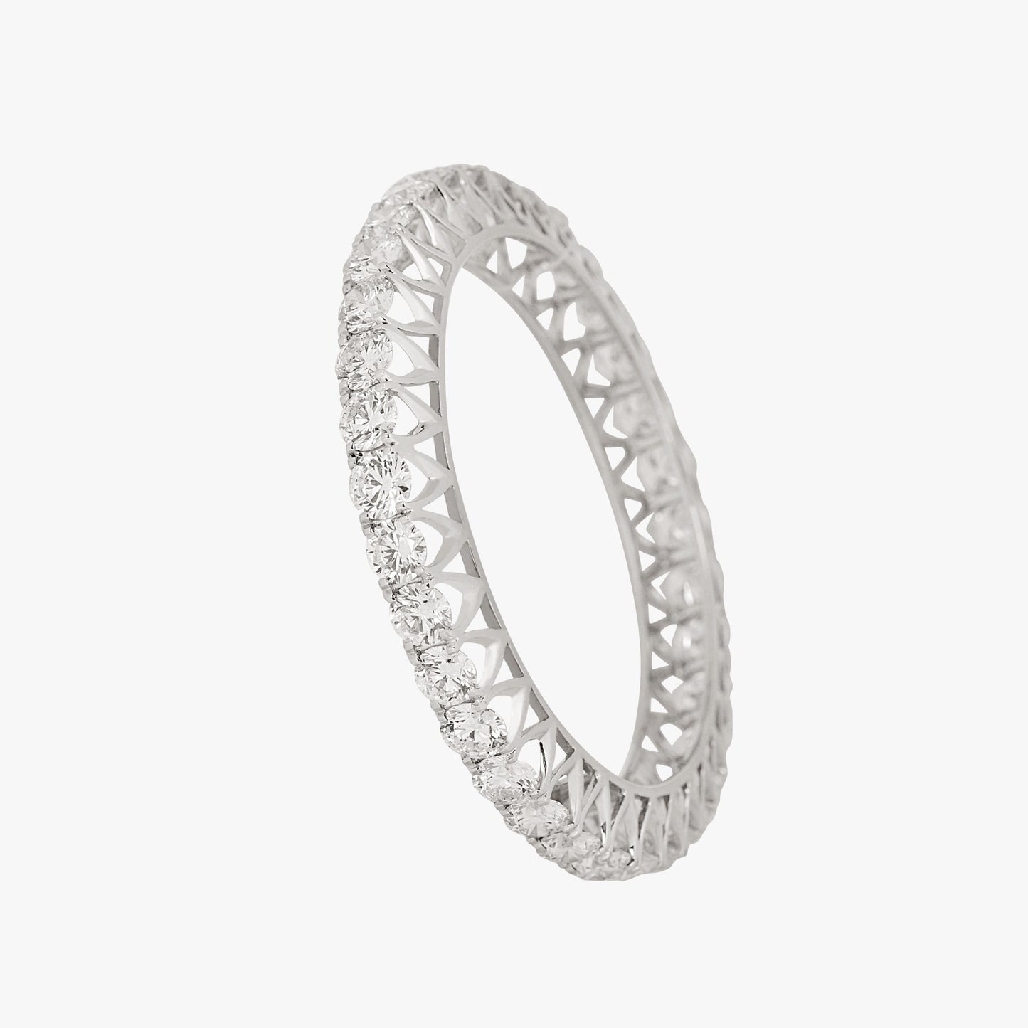 Single Line Diamond Bangle