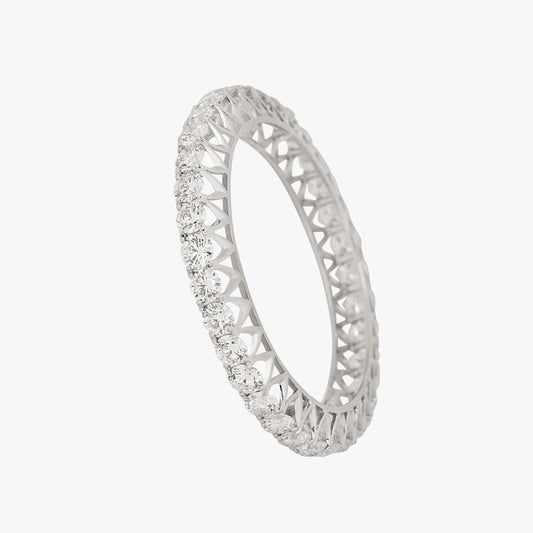 Single Line Diamond Bangle Bracelet