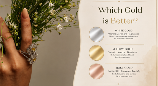 White Gold vs Yellow Gold vs Rose Gold: Which is Better for Your Jewellery?