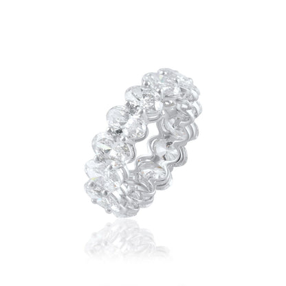 Oval Cut Eternity Band