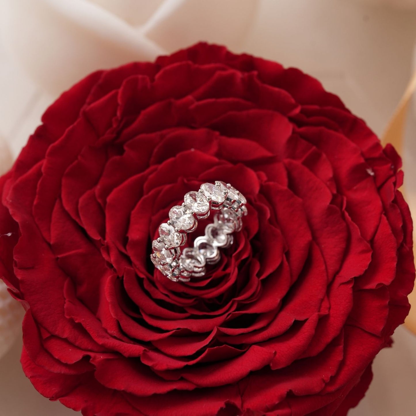 Oval Cut Eternity Band