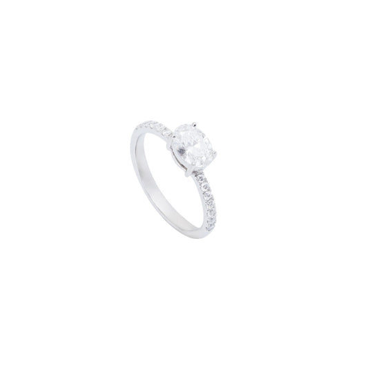 Oval Cut Solitaire Ring