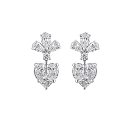 Heart Motif Earrings