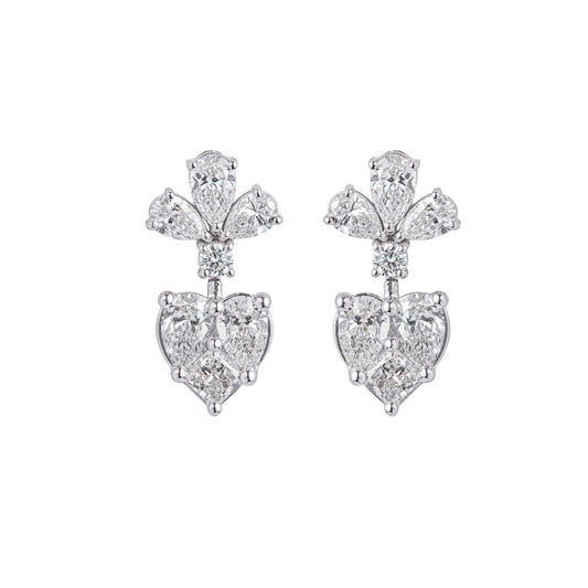 Heart Motif Earrings