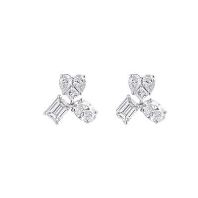 Fancy Shaped Trio Earrings