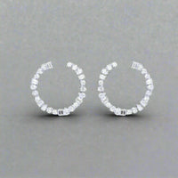 Fancy Shaped Hoop Earrings