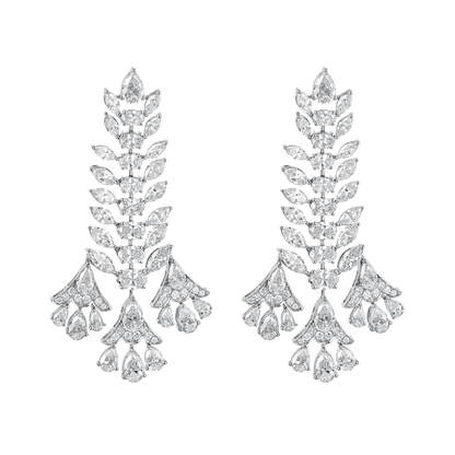 Lustre Leaf Earrings