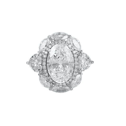 Victorian Oval Solitaire Ring