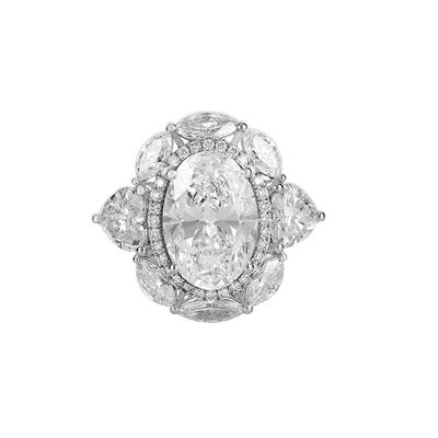 Victorian Oval Solitaire Ring