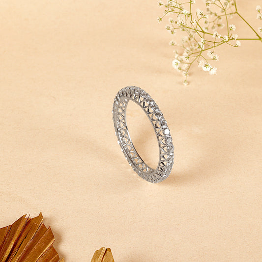 Single Line Diamond Bangle