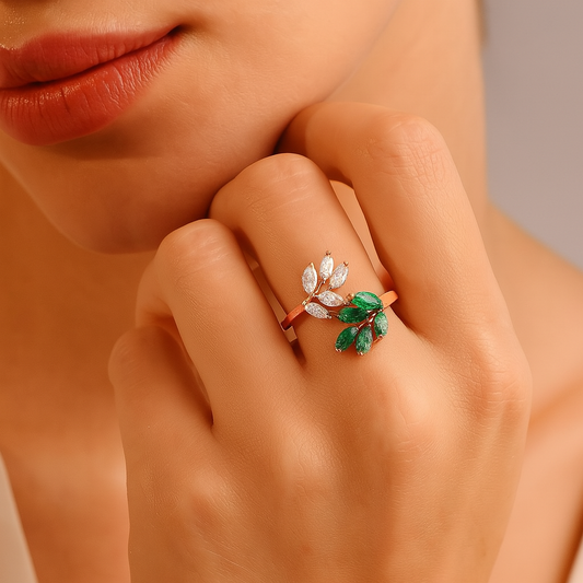 Palm Rosé Ring