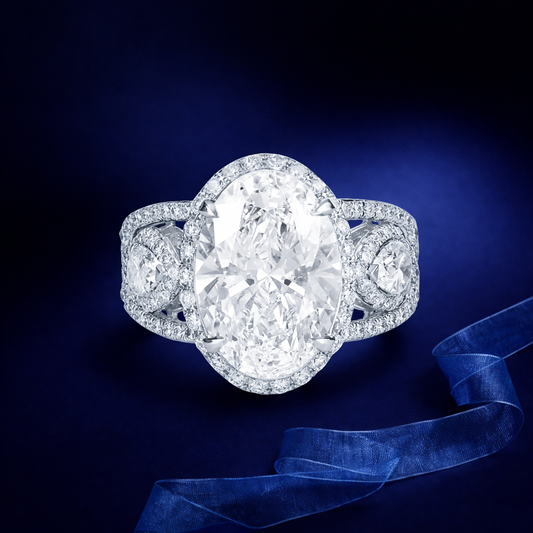 Oval Empress Solitaire Ring