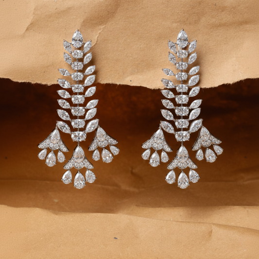 Lustre Leaf Earrings