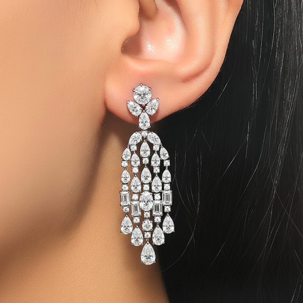 Dazzling Cascade Earrings