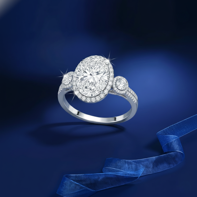 Oval Empress Solitaire Ring