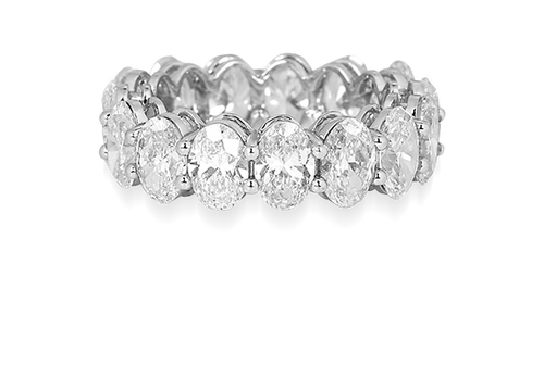 Oval Cut Eternity Band