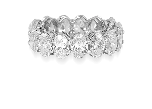 Oval Cut Eternity Band